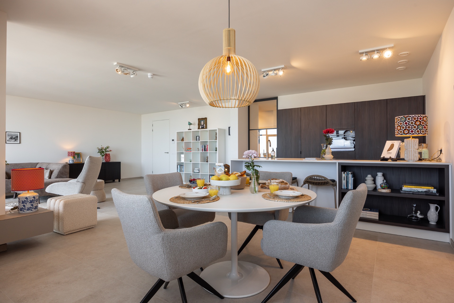 cadzandbadcsight eethoek hanglamp open keuken woonkamer cadzand bad